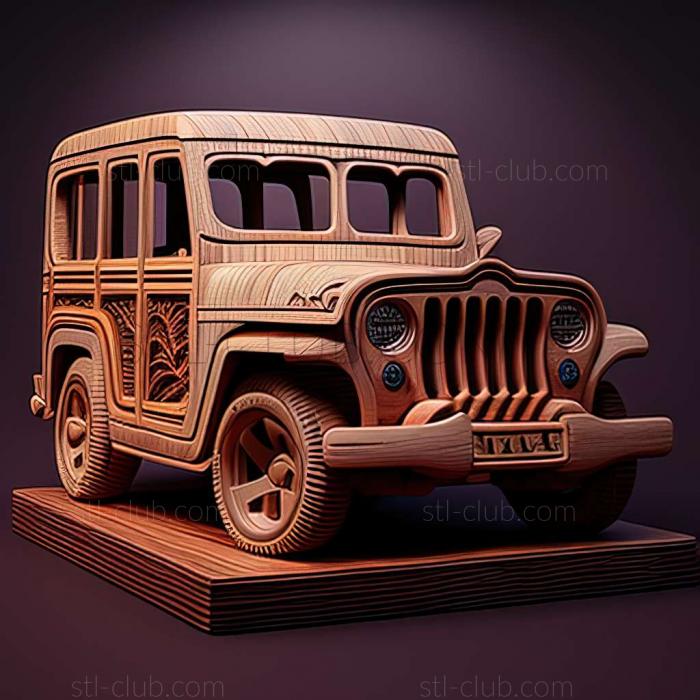 3D model Willys Jeep Wagon (STL)